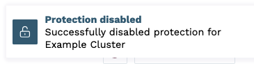 Disable Protection success