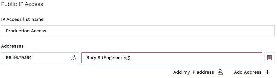 Create an IP Access List