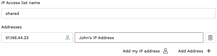 Create an IP Access List