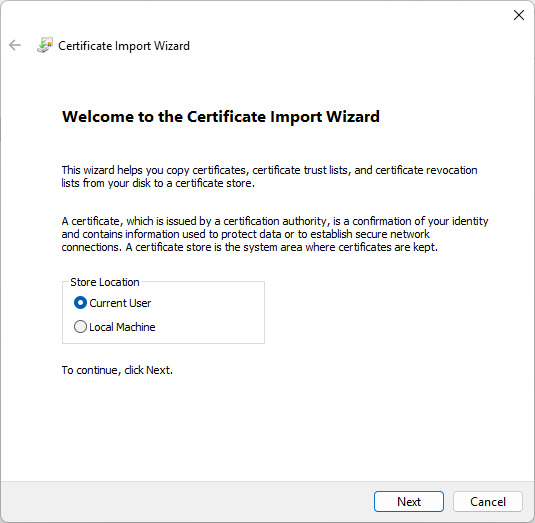 Import Wizard - Step 1